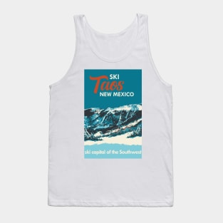 Ski Taos New Mexico Vintage Ski Poster Tank Top